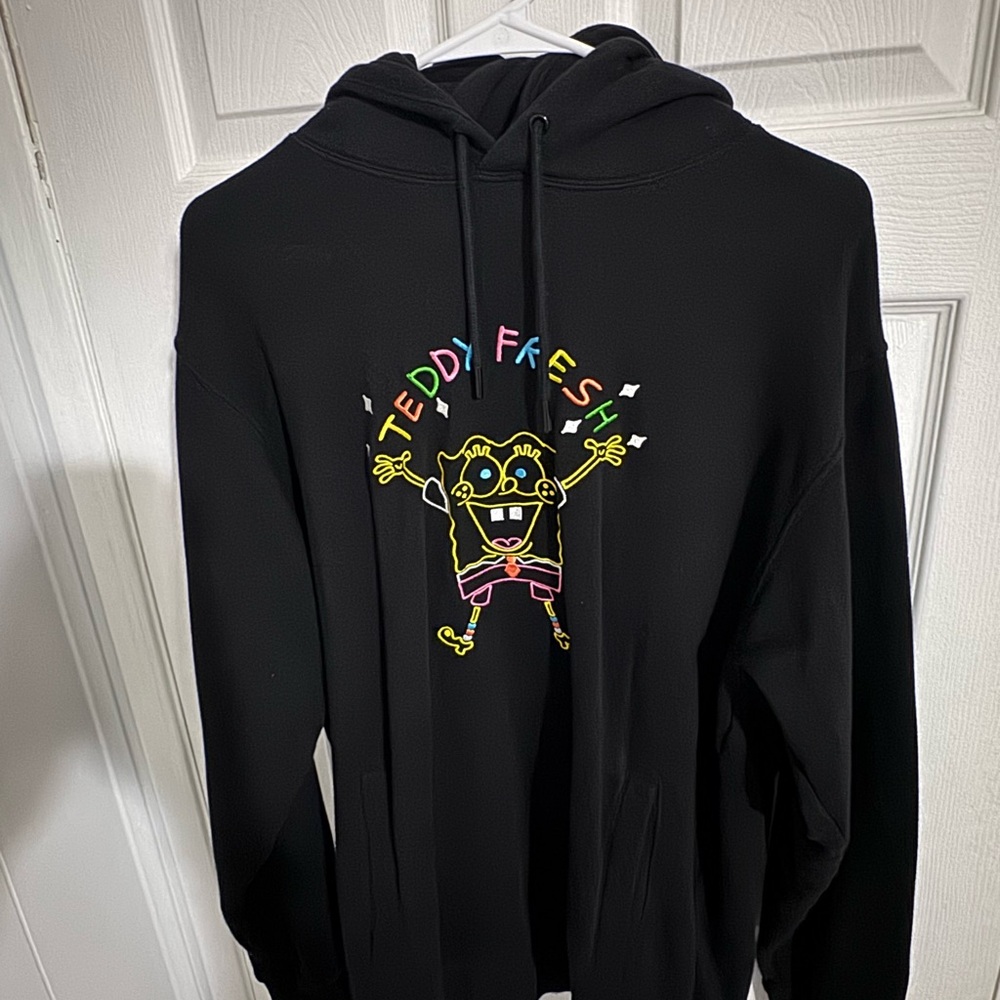 Teddy Fresh X SpongeBob embroidered hoodie 2020 Size L - Picture 5 of 5
